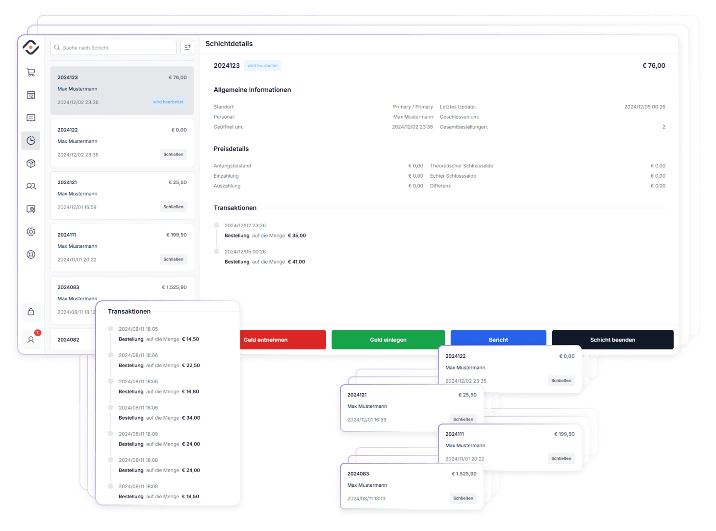 Transparent shift management