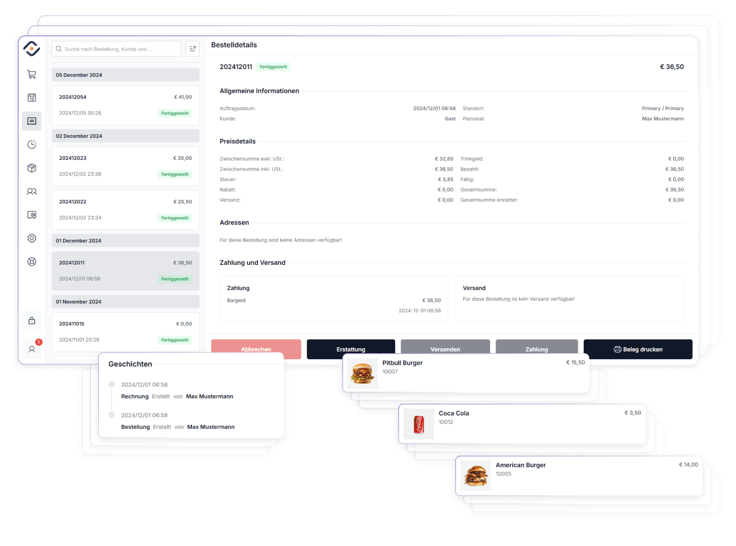 Perfect Documentation of Completed Orders